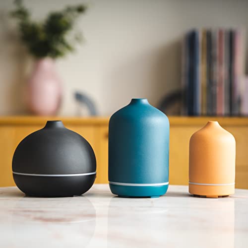 Ajna Aroma Diffuser For Essential Oil And Aromatherapy- Large Room Diffuser With Ionic Technology - Room Vaporizor, Humidifier, Diffuser With Cool Mist - 3 In 1 Gift Set - Blue Teal (250 Ml) #TOP2