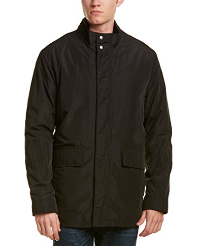 Cole Haan Signature Men's 3-in-1 Coat with Removable Bomber Jacket, Black, Small