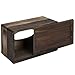 MyGift Tissue Box Cover Rectangular Rustic Torched Wood Kleenex Box Holder with Slide-Out Panel, Distressed Farmhouse Decor for Bathroom, Office, and Living Room