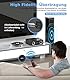 Greadio CD Player Tragbar mit Bluetooth 5.3, 4000mAh Wiederaufladbarer CD-Player mit Fernbedienung, HiFi-Sound-Lautsprecher, unterstützt USB, TF, AUX, LED-Display für Zuhause/Auto/Geschenk