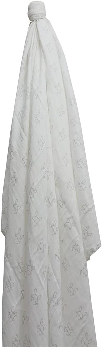 Organic Sury 70% Bamboo 30% cotton Blanket for Multi Use suitable for newborn to toddler. 120 * 120 cm 47"x47" Extra Large Unisex neutral prints for Stroller cover Swaddling - Image 5