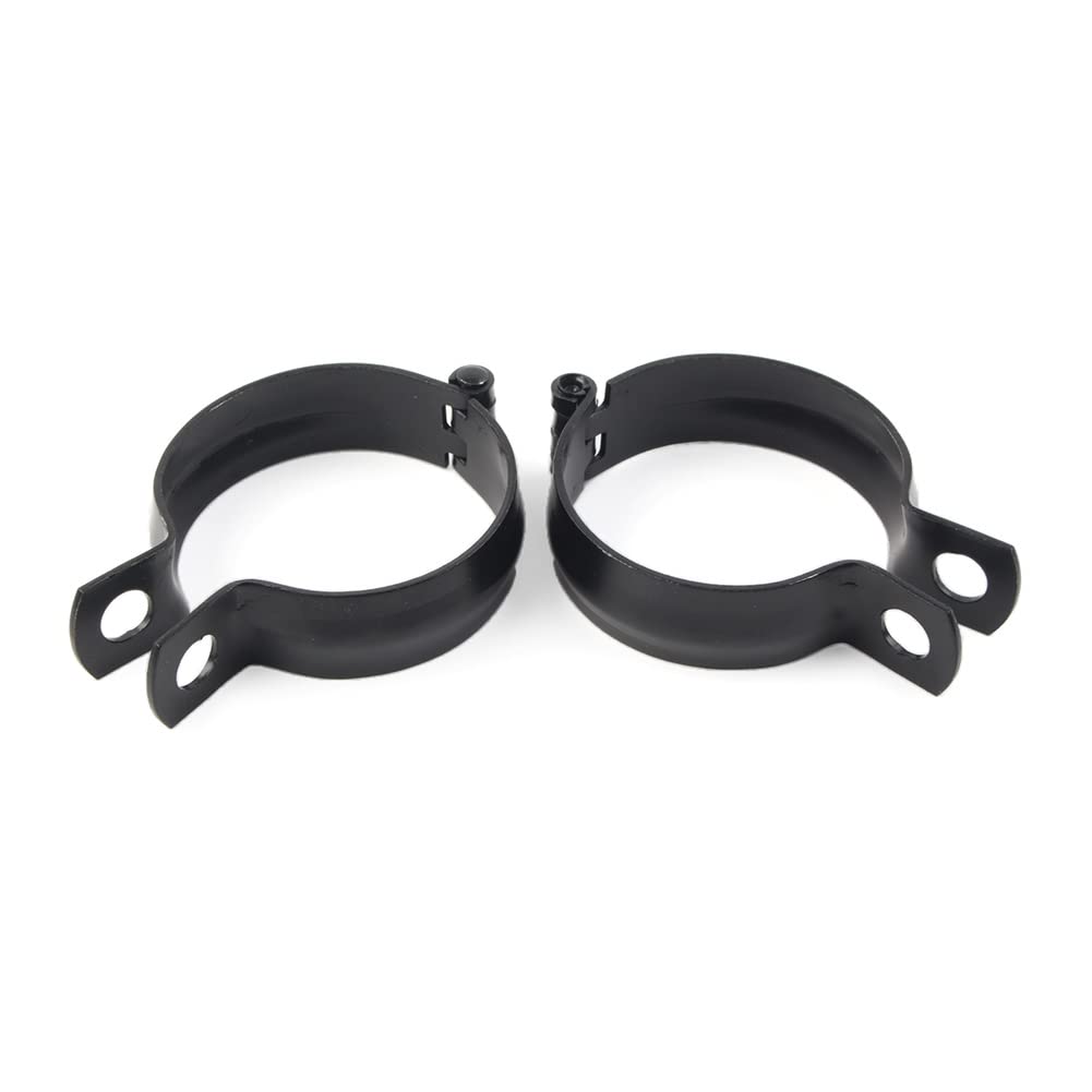 Cninba13 Modified Turn Signal Light Indicator Mount Bracket Front Fork Clamps Holder Metal for motorcyle with 52MM-60MM fork Tube, 2pcs Black