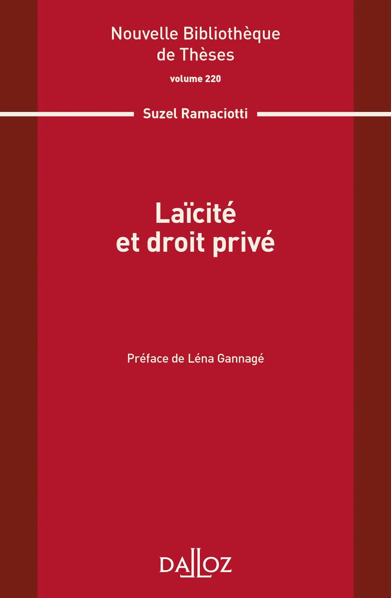 Laïcité et droit privé - Volume 220 (220)