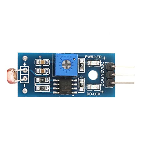 Kuuleyn Lichtempfindliches Sensormodul, Ldr-Sensor, 5-teiliges digitales Lichtintensitätserkennungslichtempfindliches Sensormodul Smart Car Robot