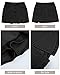 luvamia Flexclusive Skorts Skirts for Women Denim Mini Skirt Side Slit with High Waisted Jean Shorts Stretchy Black Mini Skort for Women Casual with Pockets Soft Black Size Medium Size 8-10