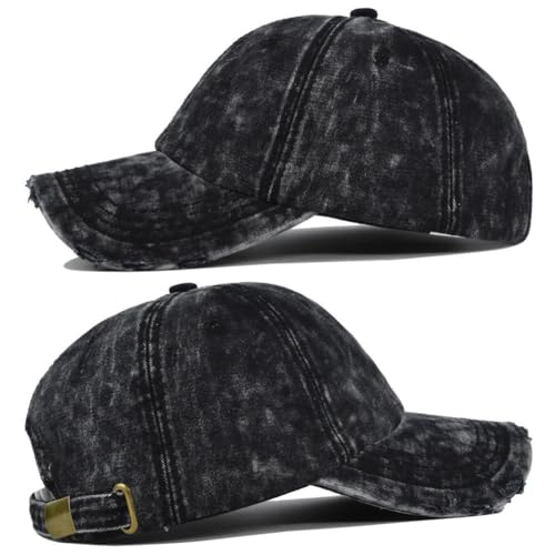 Image of XYIYI Vintage Washed Distressed Baseball Cap Adjustable Cotton Dad Hat for Women Men