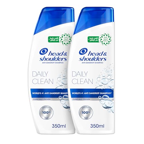 Head & Shoulders Daily Clean Anti-Dandruff Shampoo with MaxFoam Technology Dandruff Wont Come Back Clinically Proven 350ml+350ml