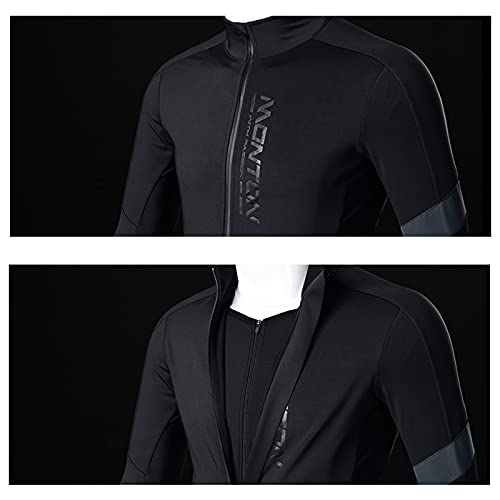 Chaqueta térmica ciclismo con doble capa, negro, XX-Large miniatura 3