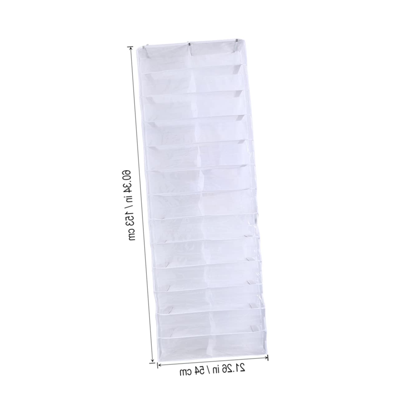 Organizador de Zapatos Colgante para Puerta 2piezas 26 Bolsillos Blanco