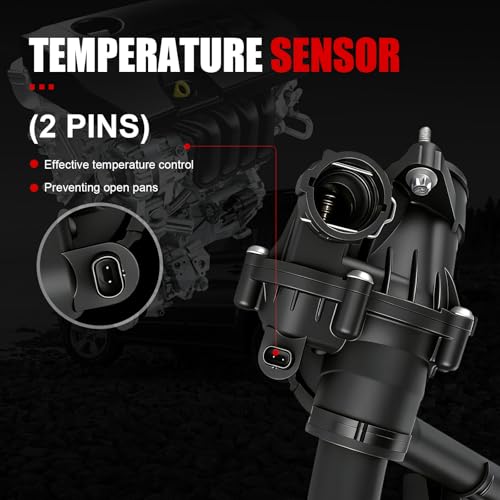 GZGN Thermostat Housing Assembly Compatible with Mercedes-Benz W205 Seirese C300 2015-2018,C350e 2016-2018,E300 2017-2019,GLC300 2016-2019,SLC300 2017-2019,SLK300 2016,2.0L,OEM#A2742000115 2742003400 by GZGN - Used condition - Image 7