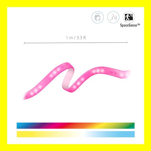 WiZ ruban LED connecté couleur extension 1 mètre 880 lumen fonctionne avec Alexa Google Assistant et Apple HomeKit - vue 2