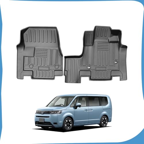 【ANTSVNN】対応 新型 ステップワゴン RP6 RP7 RP8 専用 フロアマット+ラゲッジマット STEPWGN AIR SPADA RP系 6代目 3D立体ステップワゴン フロアマットTPE素材 防水滑り止め耐汚保護 手入れ簡単)(1列目 ガソリ