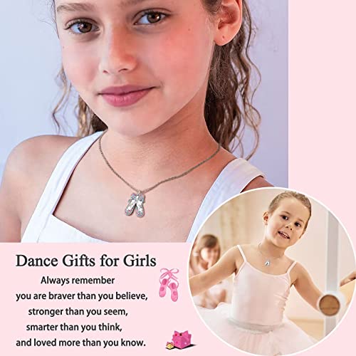 Ballerina Necklace Gifts for Girls, Dance Recital Gifts for Girl Birthday Graduation Christmas Gifts, Jewelry for Girls2