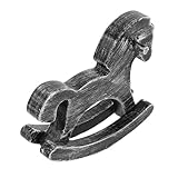 Construction robuste en bois : fabriquée en bois sculpté, cette figurine de cheval peut servir de décoration de table, de centre de table ou d'objet de collection