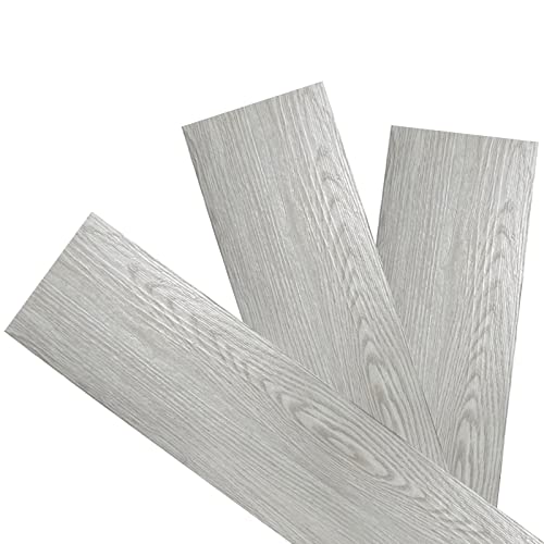 𝐋𝐚𝐯𝐢𝐞𝐯𝐚 𝟓𝐦² Floor Planks Tiles Self Adhesive Wood Effect Vinyl Flooring Kitchen Bathroom, 𝟑𝟔𝐩𝐜𝐬 Self Adhesive Floor Tiles, Wooden Flooring Wall Stickers for Home, Bedroom DIY Planks