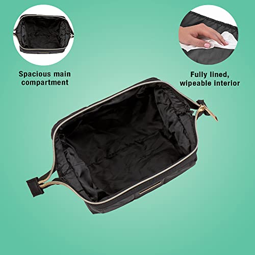 Conair Small Makeup Bag, Cosmetic Bag For Everyday Touch-Ups Or Jewelery, Perfect Size For Purse Or Carry-On, Small Organizer Shape In Black #TOP2