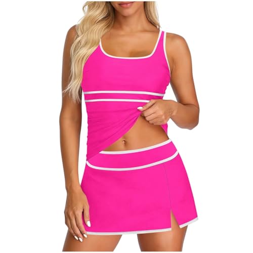 Traje de baño holgado elegante con diseño original de bloqueo de color moderno