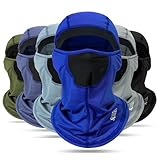 Sommer Sturmhaube für Herren und Damen, Kühlung Balaclava Elastisch UV Schutz Atmungsaktiv Gesichtsmaske für Outdoor Sports Radfahren, Motorrad, Fahrrad, Königsblau
