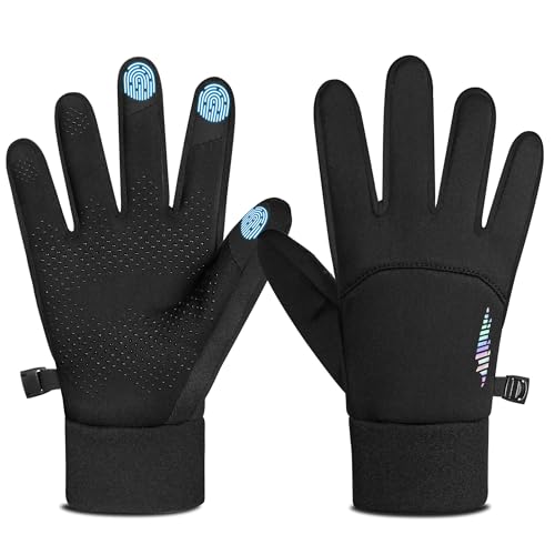 rivmount Kids Winter Gloves Waterproof Touchscreen Black M