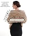 SAFERIN Women's Winter Faux Fake Fur Straight Wedding Halloween Party Custume Accessory Scarf Wrap Collar Shawl Shrug(Wrap-Beige)