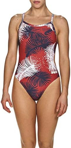 Arena Womens Palm Forest Challenge Back MaxLife One Piece Swimsuit