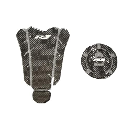 Protection de réservoir YZF R3 en carbone pour road trip et balade moto