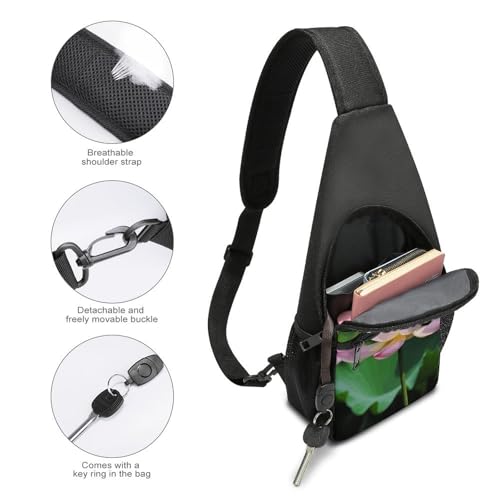 Bolso Sling para Hombre y Mujer Pequeño Crossbody Flower miniatura 3