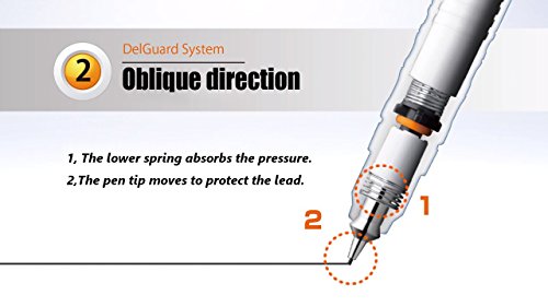 Zebra Delguard Mechanical Pencil 0.3Mm, 3 Color Body (Black/Blue/White), 3-Pack, Sticky Notes Value Set #TOP2