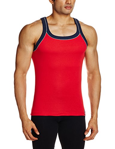 Image of Jockey US54 Men Super Combed Cotton Square Neck Gym Vest with Graphic Print