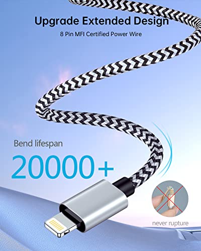 Image of iPhone Aux Cord, [2pack /3ft] Lightning to 3.5mm Audio Auxiliary Cable for iPhone 14 13 12 11 Pro Max Xs Xr 8 7 Plus, iPad Mini, Male to Male Braided Apple Ox Wire for Car Stereo, Speaker, Headphone | [2Pack /3FT] Male to Male Braided Auxiliary Cable for Apple 11 Pro /XR /XS /8 /7 Plus, iPad Mini, Car Stereo, Speaker, Home Audio