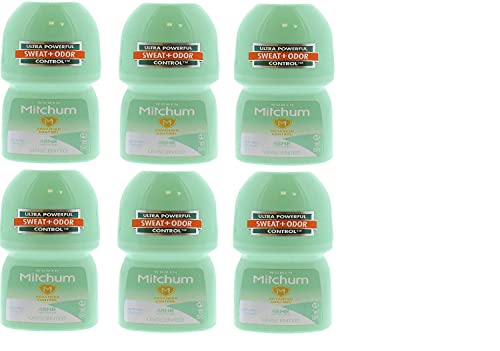 Mitchum, deodorante roll-on per donna anti-traspirante Advanced Control, 50 ml, confezione da 6