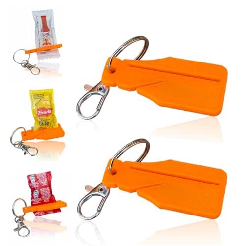 Ketchup Roller Keychain — Keychain Squeezer Dispenser Hot