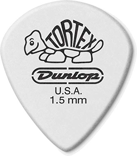 Dunlop 478 TORTEX White JAZZ III Picks (12-Pack) 1.50 mm - Les Beatles, Paul McCartney, John Lennon, RIngo Starr, George Harrison Dunlop 478 TORTEX White JAZZ III Picks (12-Pack) 1.50 mm