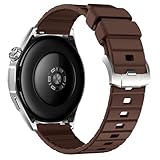 Cinturino da 22 mm, compatibile con Huawei Watch GT 6 Pro GT6 GT5 GT4 46 mm Quick Release 22 mm Fluorubber Cinturino per Bip 5 Bip 6 / Venu 4 45 mm Band/Forerunner 265/255, misura unica, Gomma, Non