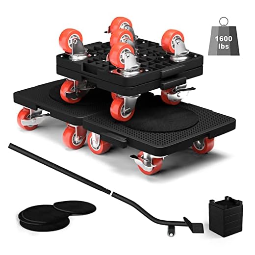 ZFULVO Furniture Dolly,Furniture Movers with 5 Wheels,360°Rotation Can be Spliced Wheels Furniture Mover Dolly,Maximum Load 1600KG,Flexible Mobility Furniture Lifter for Easy Moving Large Furniture.