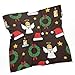 DGTXWIT Silk Scarfs Christmas Angel Hat Santa Hat Square Scarves 27