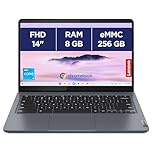 Lenovo Chromebook Plus IdeaPad Slim 3 14IAN8 avec Google AI - Ordinateur Portable 14'' FHD (Intel Core i3-N305, RAM 8 Go, eMMC 256Go, ChromeOS) - Clavier AZERTY FR - Gris