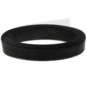 Hard Horsehair Braid Braided Webbing 50 Yards 2 Inch Black Hard Polyester Horsehair Braid for Craft Item and DIY Wedding Decoration