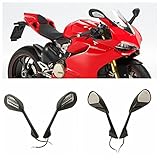 Lauflicht Sequentiell Motorrad -Blinker Rückspiegel Seitspiegel Für Ducati 1199 Panigale S R 12 12-14 899 Panigale 14-15