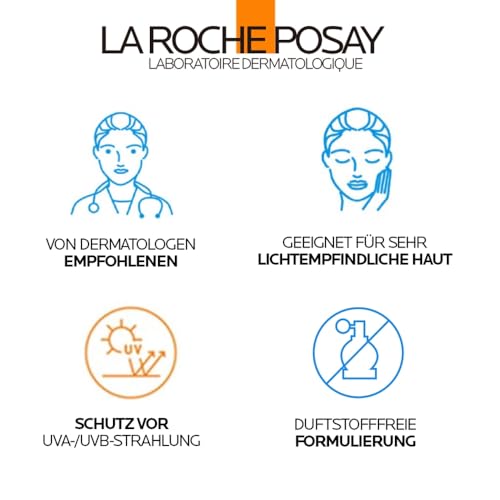 La Roche-Posay Anthelios UVMUNE 400 Anti-Pigmentflecken Fluid LSF 50+, Effektiver Sonnenschutz mit Mexoryl 400 gegen langwellige UV-Strahlen, Für zu empfindliche, zu Pigmentflecken neigende Haut, 50ml