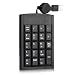 Elftear Numeric Keypad Retractable USB Cord Financial Accounting with 19 Keys for Mac Windows XP Laptop Desktop PC