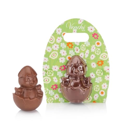 Venchi - Pulcino di Cioccolato al Latte, Senza Glutine, 100 gr, Collezione Pasqua, Idea Regalo