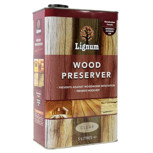 Lignum LIGWP-5L Wood Preserver, 5 Liters, Clear, 18x11x30 cm