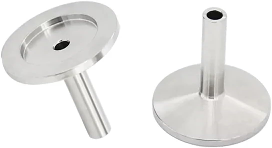 1pc 1/8" 1/4" 3/8" 1/2" 6/8/10/12mm Tube VCR Compression Unionx KF40 KF50 Vacuum SUS304 Stainless Sanitary Pipe Fitting(KF40,8mm)