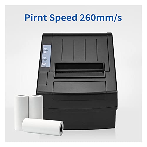 Image of Receipt Bill Printer 3inch 80mm Automatic 300mm /s Pos Tickets Printer USB Serial LAN Parallel Thermal Printer(Parallel)