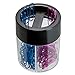 OIC(R) Magnetic Clip Dispenser, Large/Round, 200 Clip Capacity, Black/Smoke