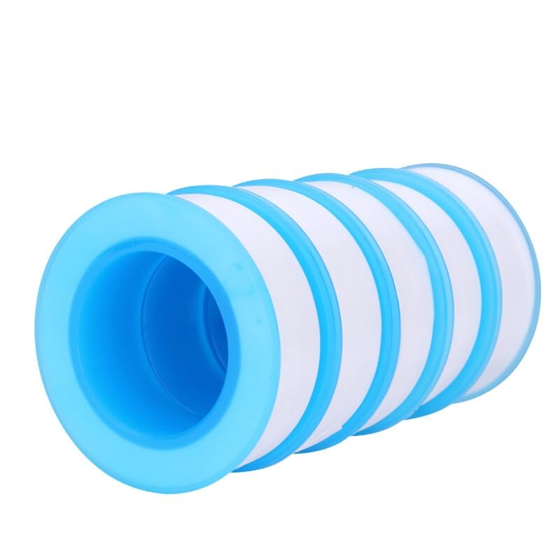 HMHOOXU Teflon Tape PTFE Thread Seal Tape Plumbers Tape for Leaky Pipes for Plumbers Sealant Tape for Leak Water Pipe 0.67 inch x 787inch (5 Pack White)
