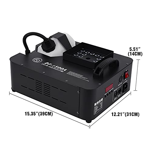 Ridgeyard 3 In 1 24 Rgb Led 1500W Stage Fog Machine 2.5L Smoke Fog Machine Spray Up/Down Fogger Dmx Compatible For Parties, Weddings,Stage Effect W/Wireless Remote #TOP3