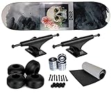 DRIP Skateboards Set-up: Rose Skull Deck, Achsen, Grip, Bearings, Wheels Komplett Skateboard Setup 8.00