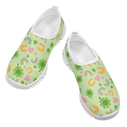 Girls Running Slip On Shoes Funny Print Kids Tennis Shoes for Travel3